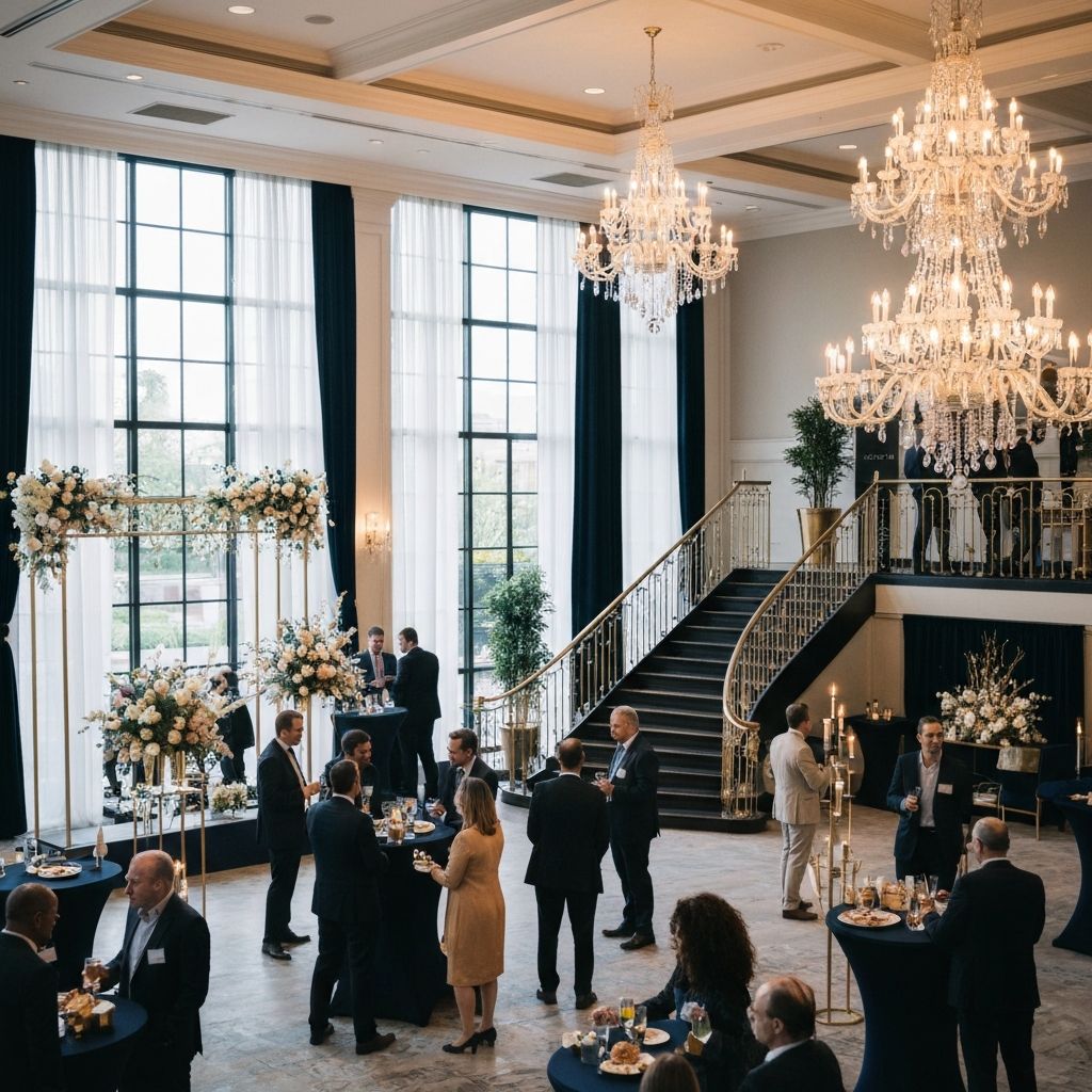 Корпоративно събитие с елегантна декорация