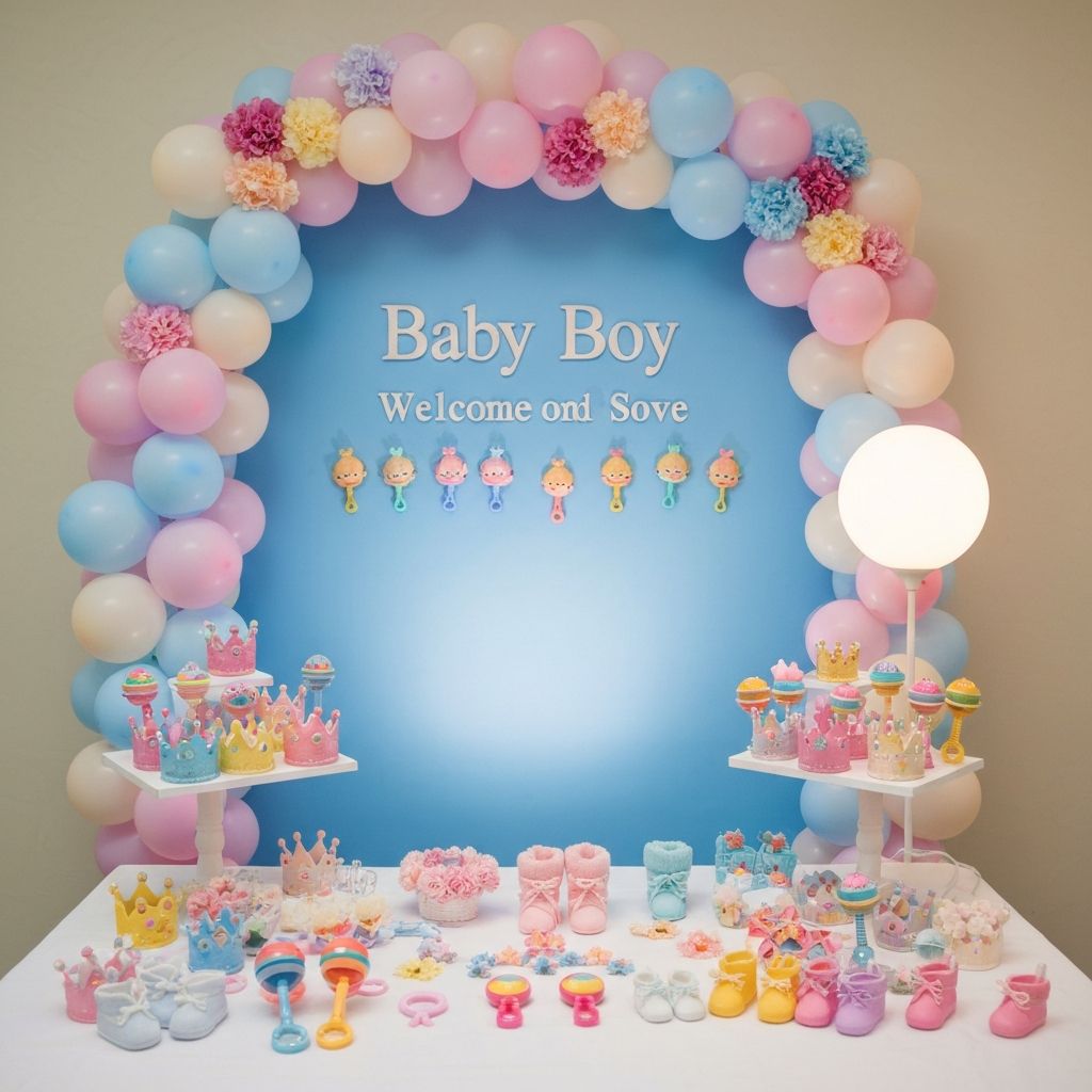 Фотозона за посрещане на бебе