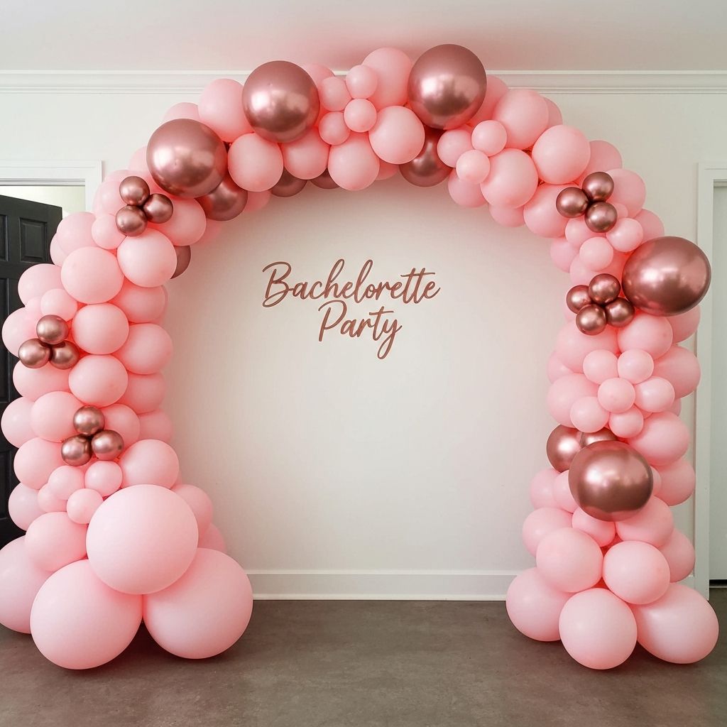 Балонна арка за моминско парти