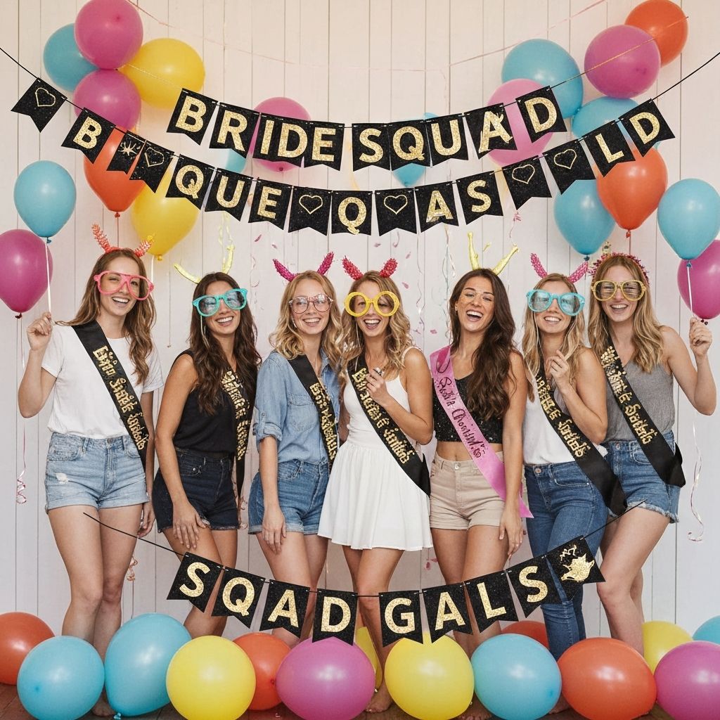 Bride Squad украса за моминско парти