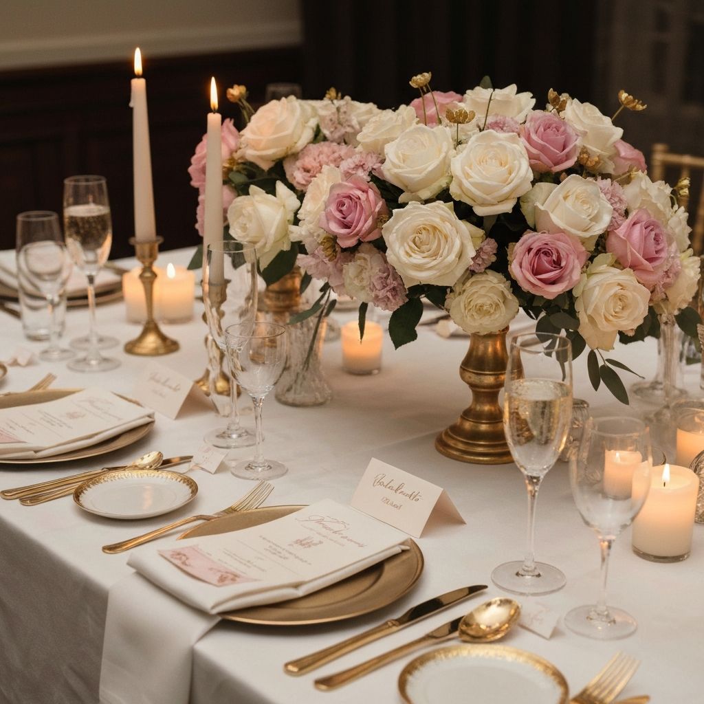 Декорирана маса за моминско парти с цветя