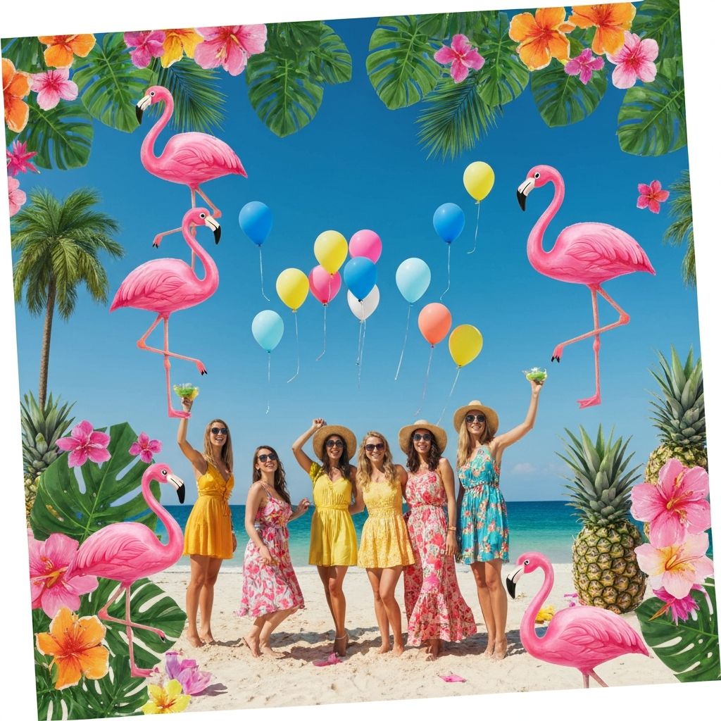 Тропическо Парти украса за моминско парти