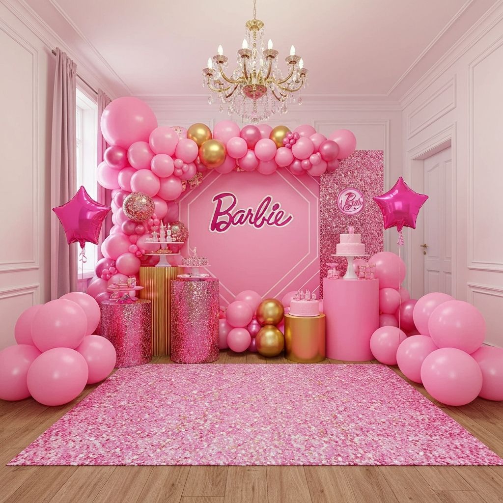 Барби украса за рожден ден на момиче