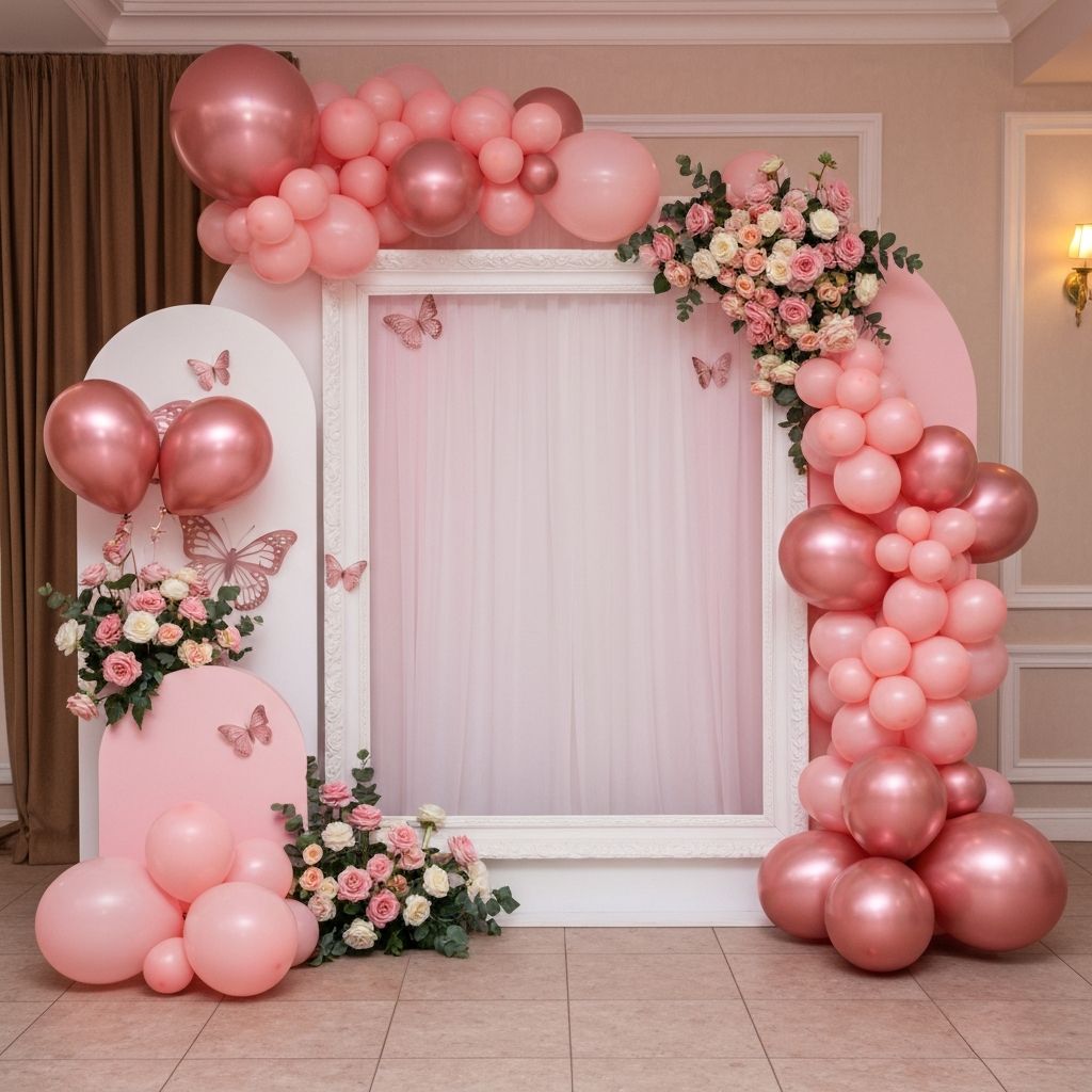 Фотозона за кръщене момиче