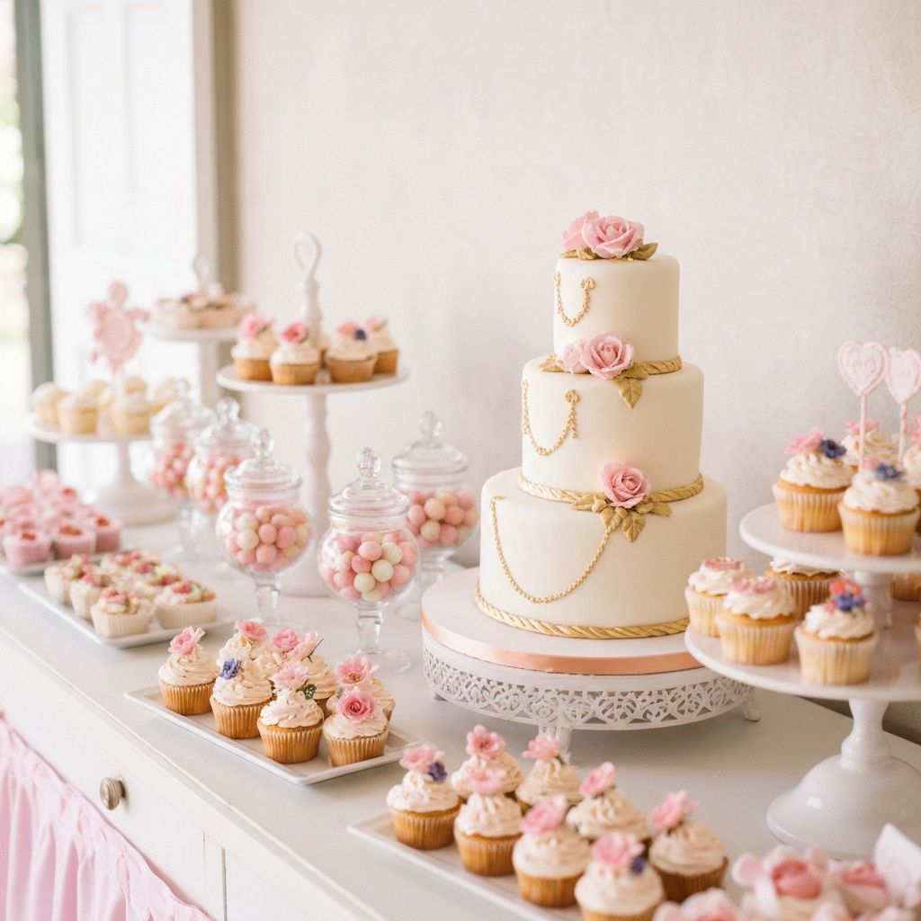 Сладка маса за кръщене на момиче