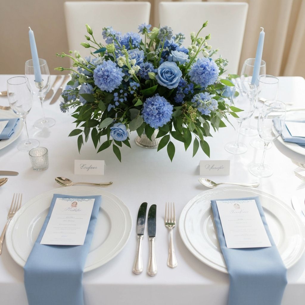 Украса за маса за кръщене с персонализирани елементи