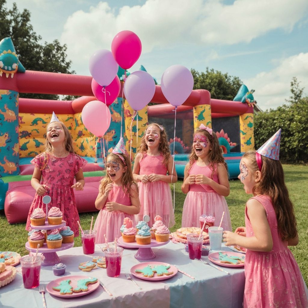 Динозавърско парти момиче