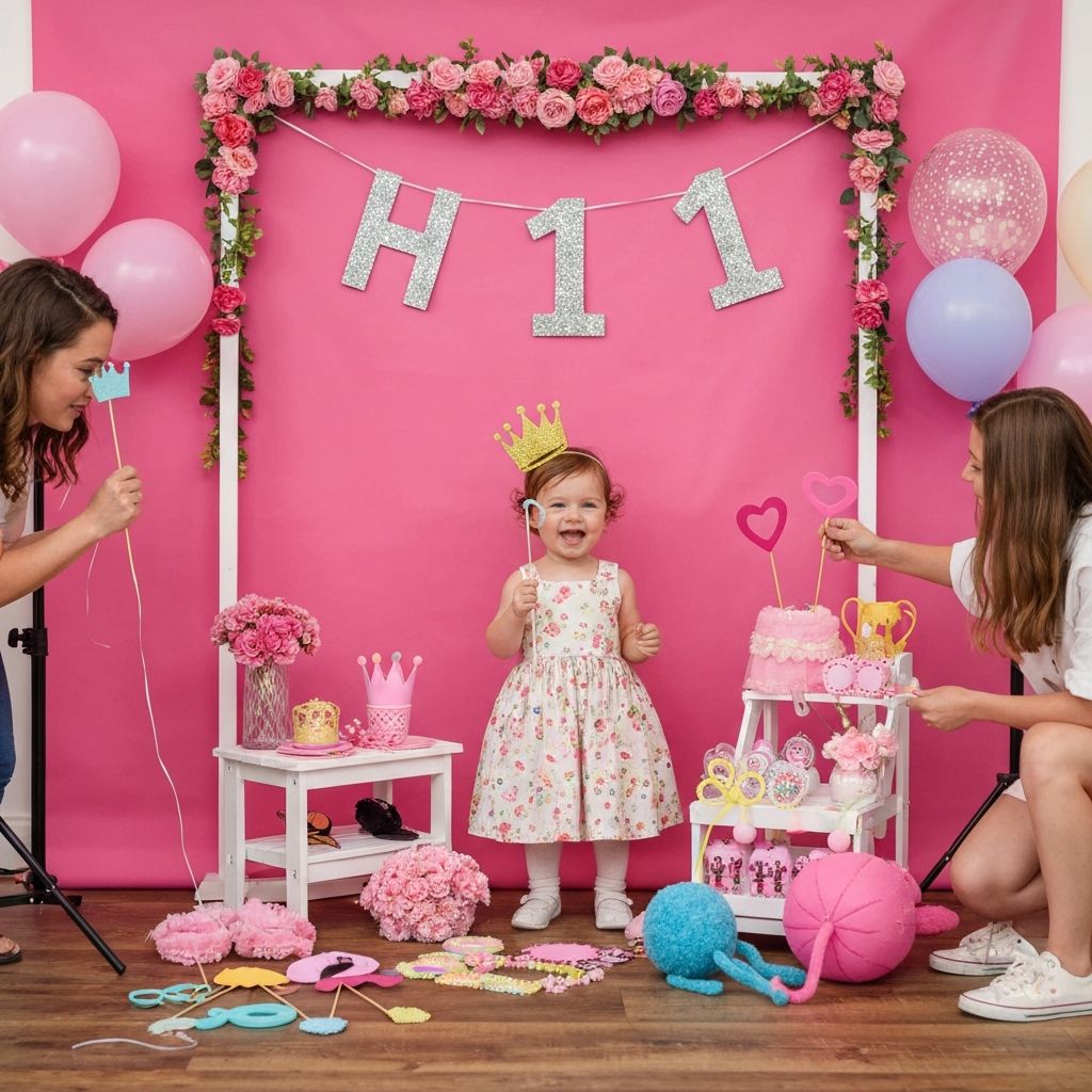 Фотозона за първи рожден ден момиче