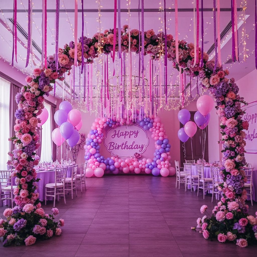 Пълна декорация на зала за парти