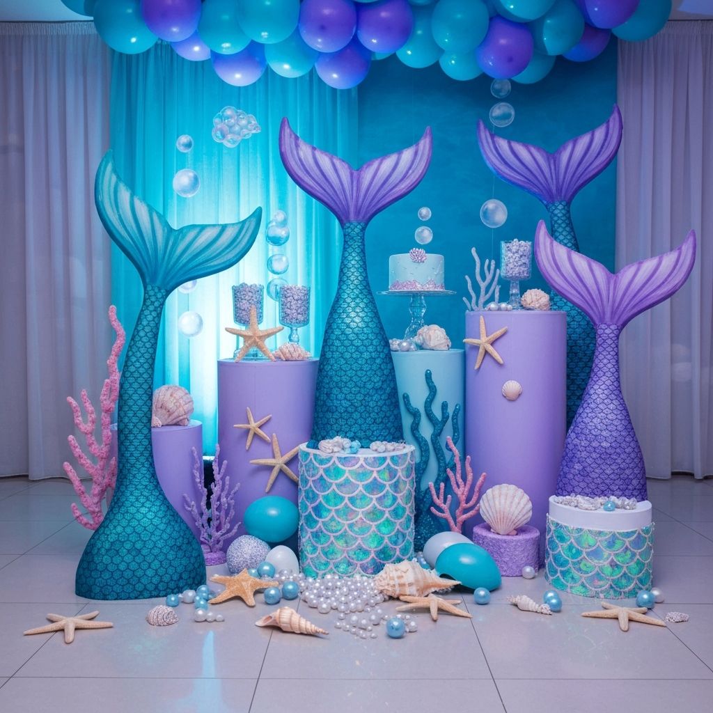 Русалки украса за рожден ден на момиче